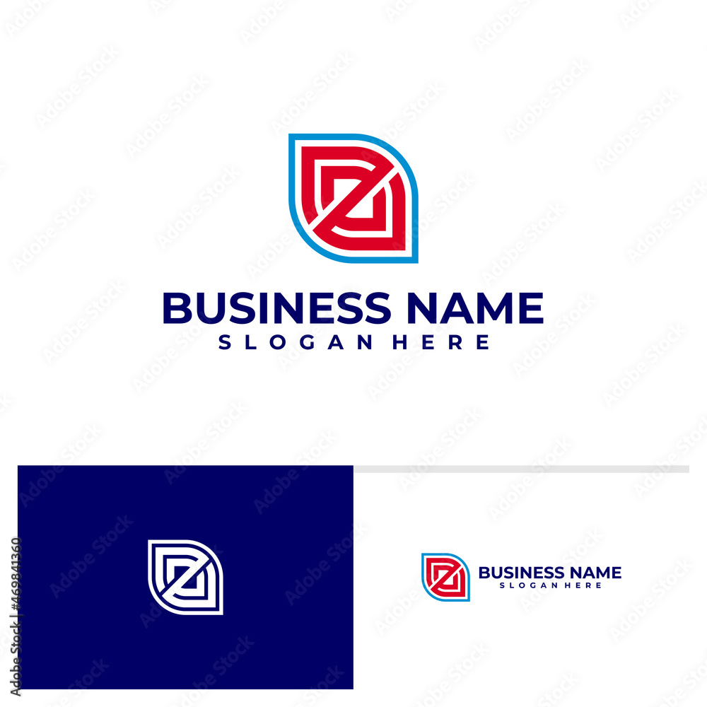 Fototapeta premium Initial Z V logo vector template, Creative Letter Z logo design concepts