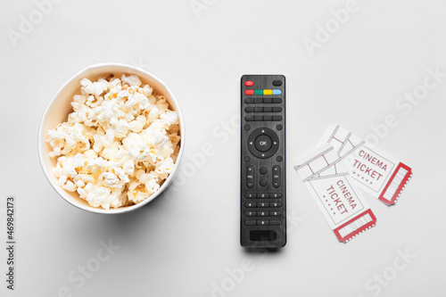Modern TV remote control, b...