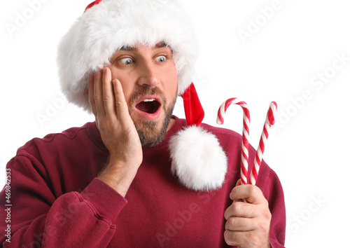 Surprised handsome man in S...