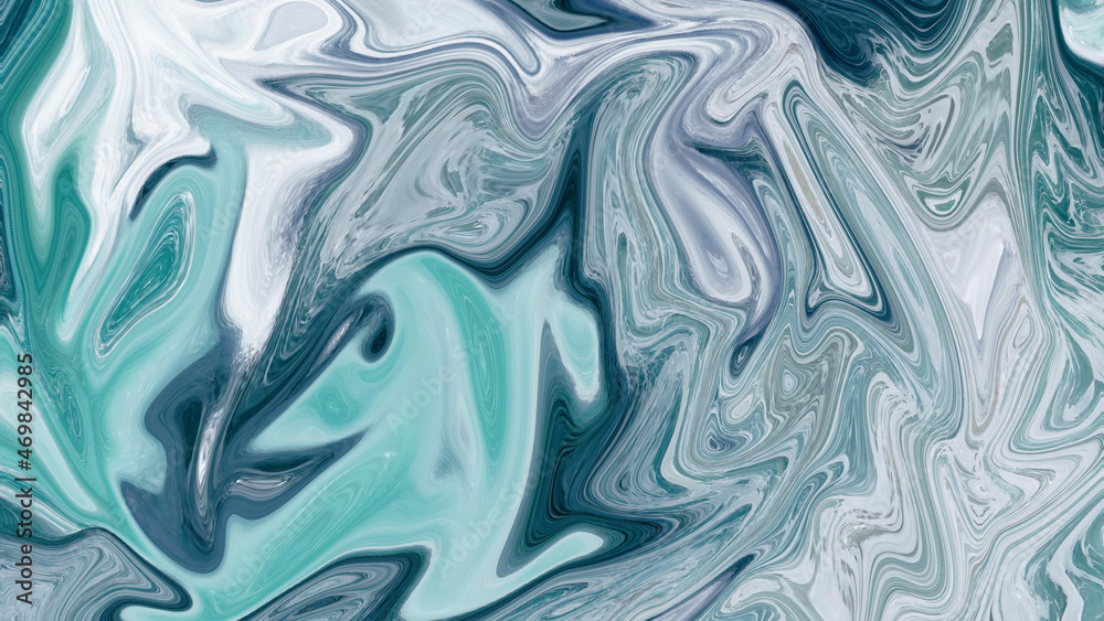 Fototapeta premium Abstract Background of sea liquid marble