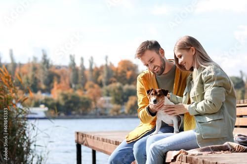 Lovely couple with cute Jac...