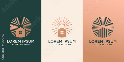 set of Real Estate Business Logo Template Building,house, residential, Property Development and Logo Design
