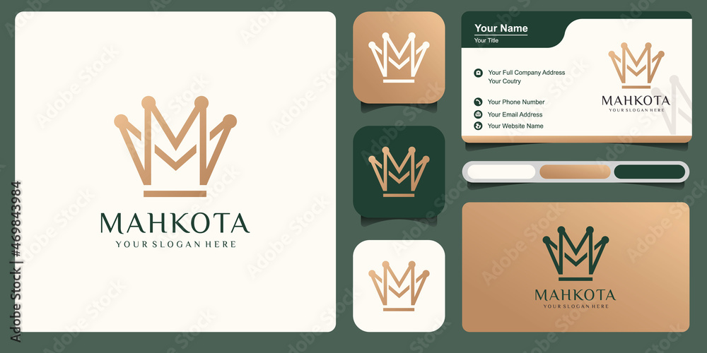 Crown Logo Vector Template illustration design