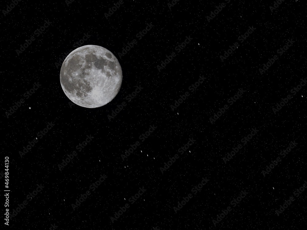 full moon on black starry black sky full moon on black starry black sky