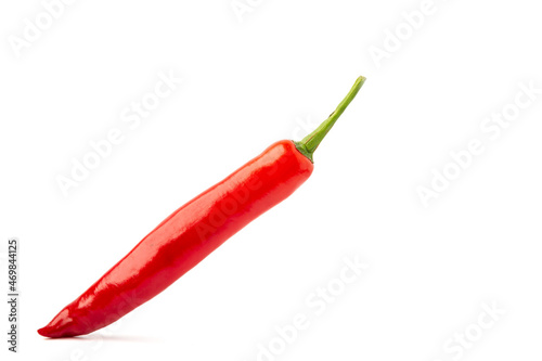 Fresh red peppers isolated on a white background.