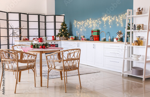 Modern kitchen interior dec...