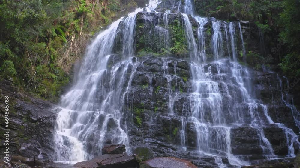 Nelson falls Tasmania Australia. Beautiful wild nature landscape Nelson falls Tasmania Australia. Beautiful wild nature landscape
