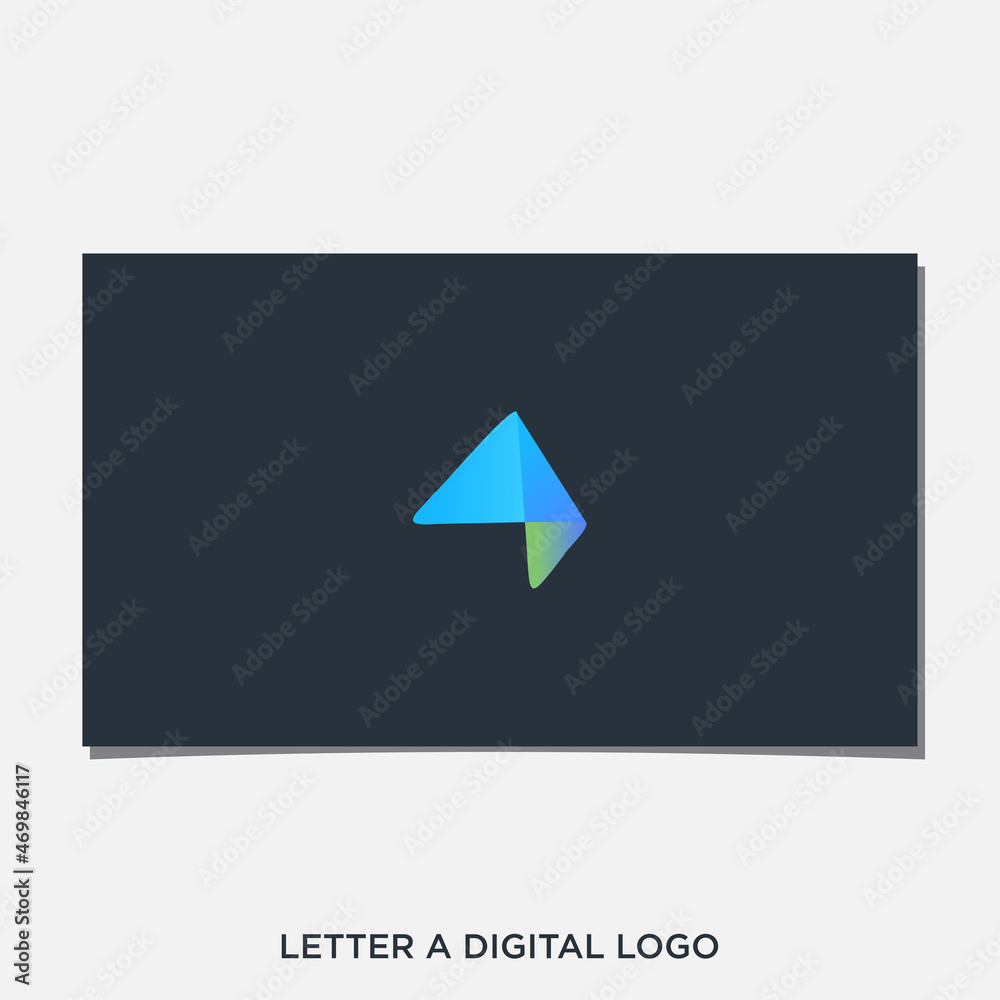LETTER A DIGITAL LOGO DESIGN LETTER A DIGITAL LOGO DESIGN