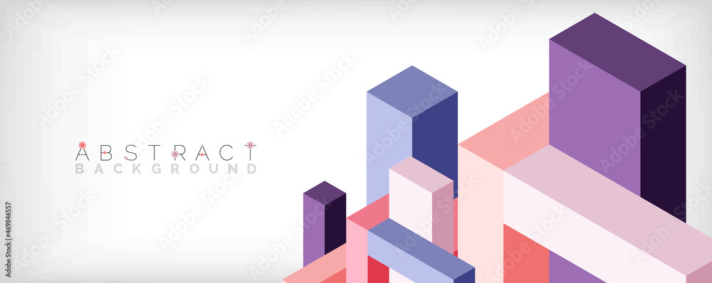 Abstract background. 3d cubes, cubic elements and blocks. Techno or business concept for wallpaper, banner, background, landing page Abstract background. 3d cubes, cubic elements and blocks. Techno or business concept for wallpaper, banner, background, landing page