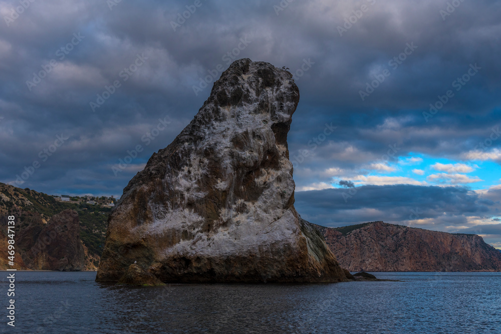 Rock Orest near Cape Fiolent in the Black Sea