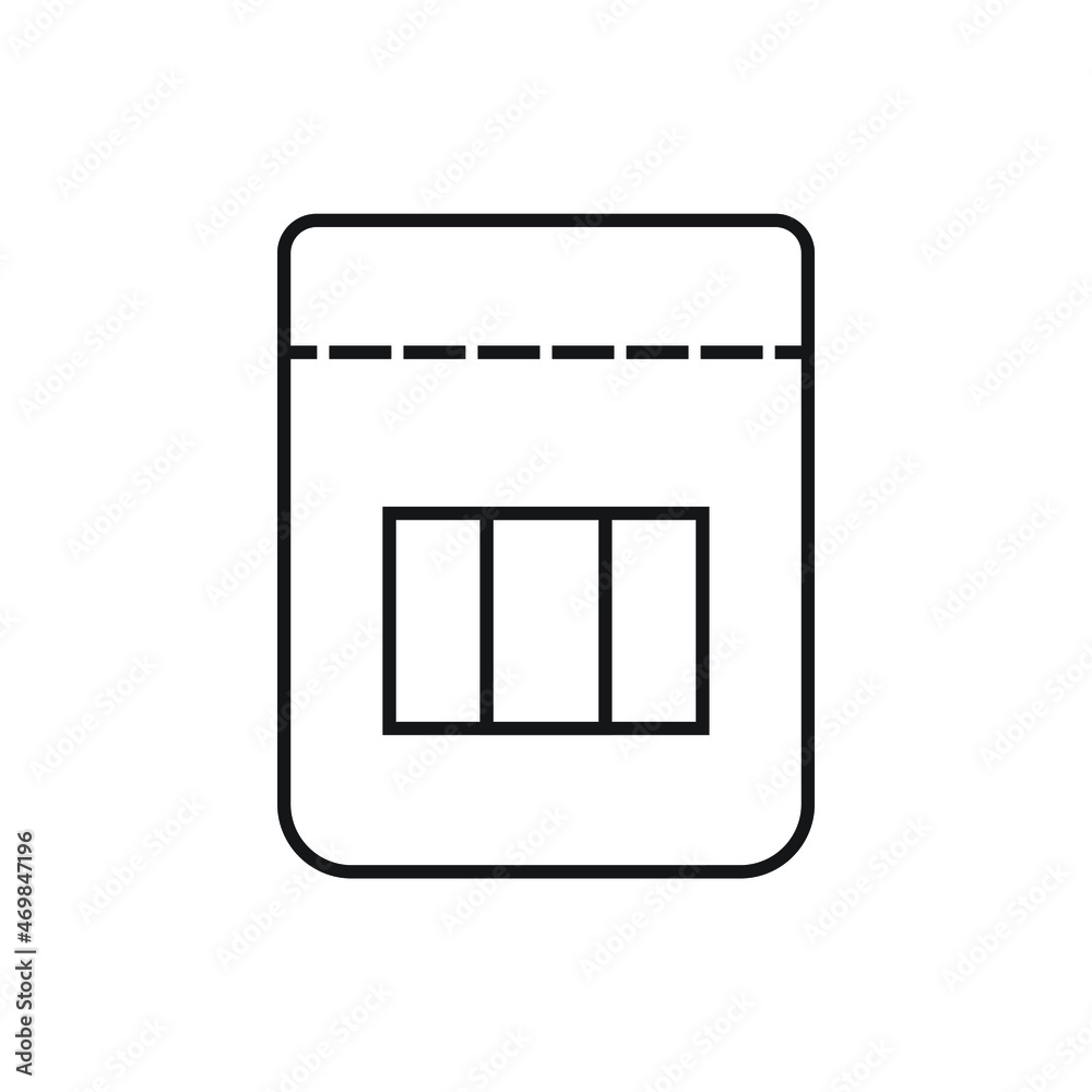 Zip bag icon design vector illustration Zip bag icon design vector illustration