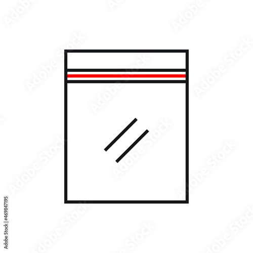 Zip bag icon design vector illustration