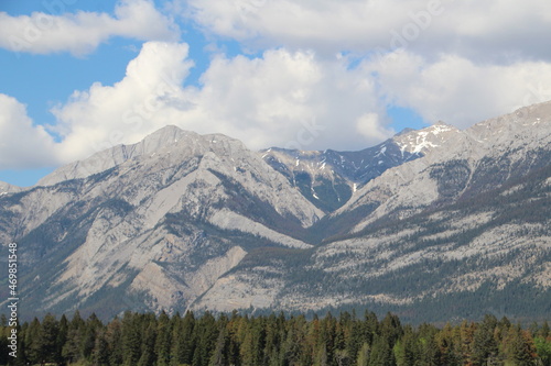 mountains and clouds, Jasper National Park, Alberta