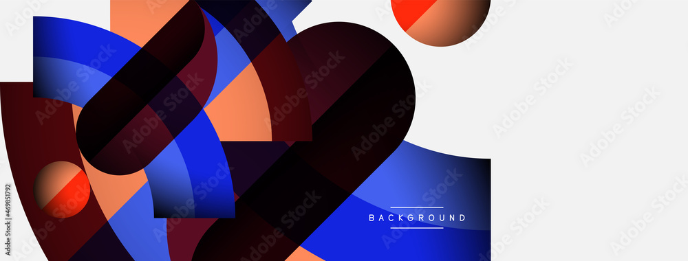 Trendy shapes, color minimal design composition, lines and shadows for wallpaper banner background or landing page Trendy shapes, color minimal design composition, lines and shadows for wallpaper banner background or landing page