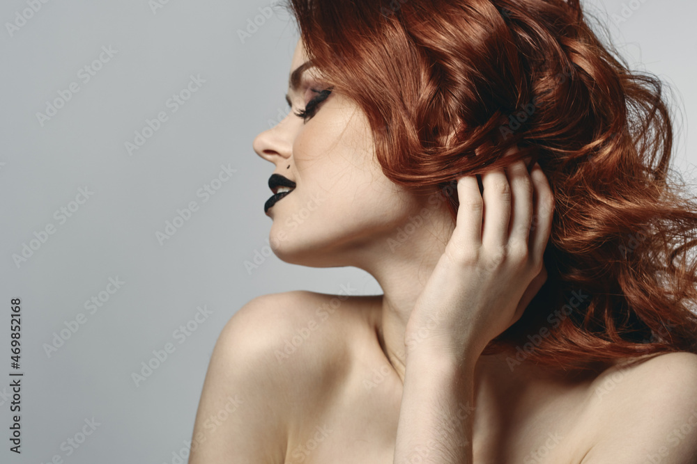 cheerful woman with makeup on her face zodiac sign Gemini astronomy model cheerful woman with makeup on her face zodiac sign Gemini astronomy model