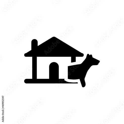 Home security dog icon
