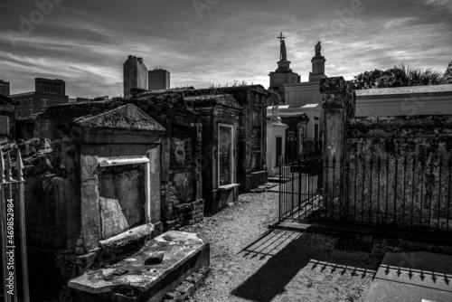 Scenic graveyard in New Orleans, Louisiana photo