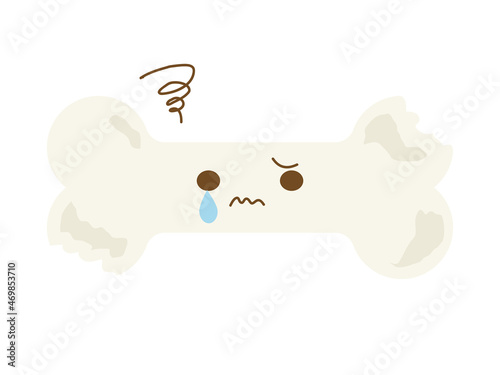 ボロボロな骨のキャラクター