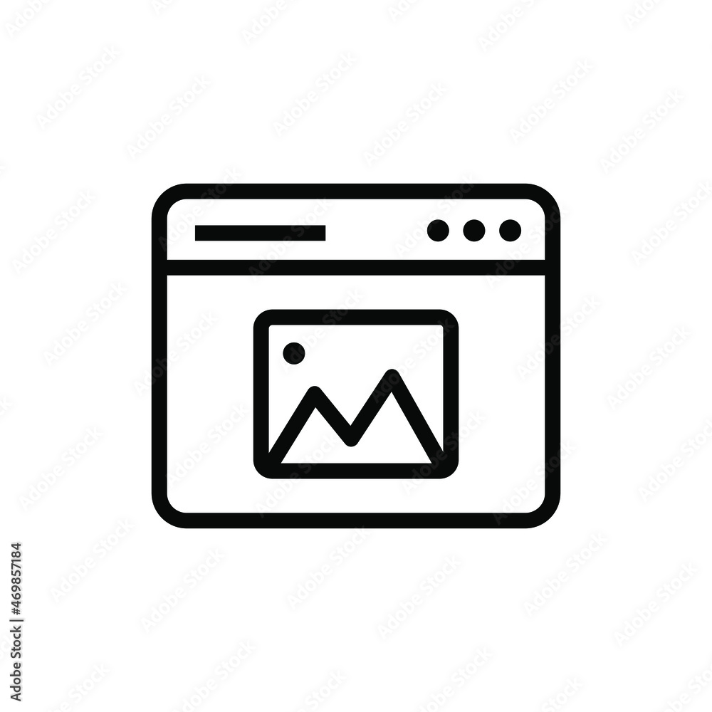 Digital image icon vector graphic Digital image icon vector graphic