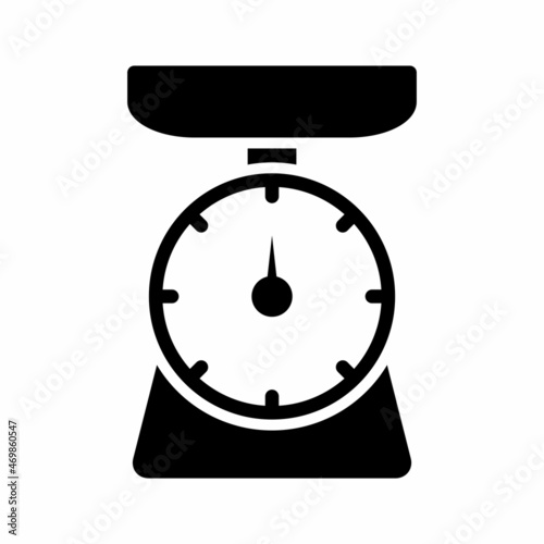 Food Scale,Kitchen Scale Icon Design Vector Template Illustration