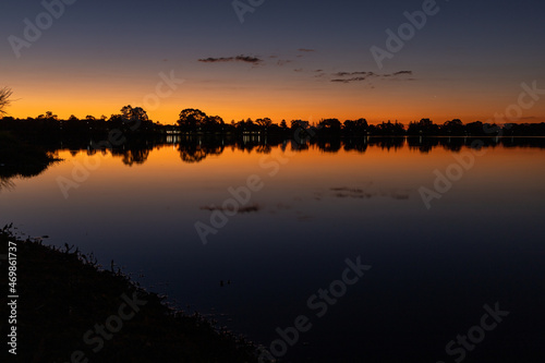 Dusk Over Lake