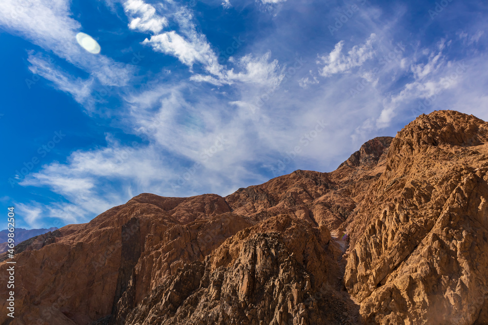 mountains in the morning