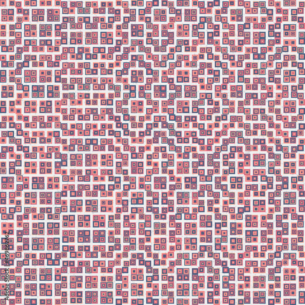 Fototapeta premium Abstract Geometric Pattern generative computational art illustration