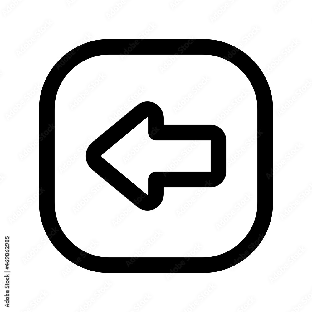 Illustration vector graphic icon of Left Arrow 4. Outline Style Icon. Vector illustration isolated on white background. Perfect for website or application design. Illustration vector graphic icon of Left Arrow 4. Outline Style Icon. Vector illustration isolated on white background. Perfect for website or application design.