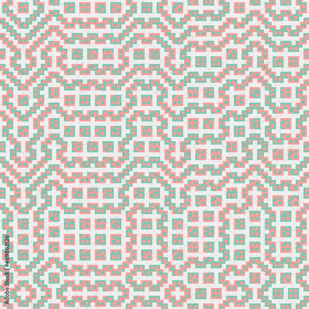 Fototapeta premium Abstract Geometric Pattern generative computational art illustration