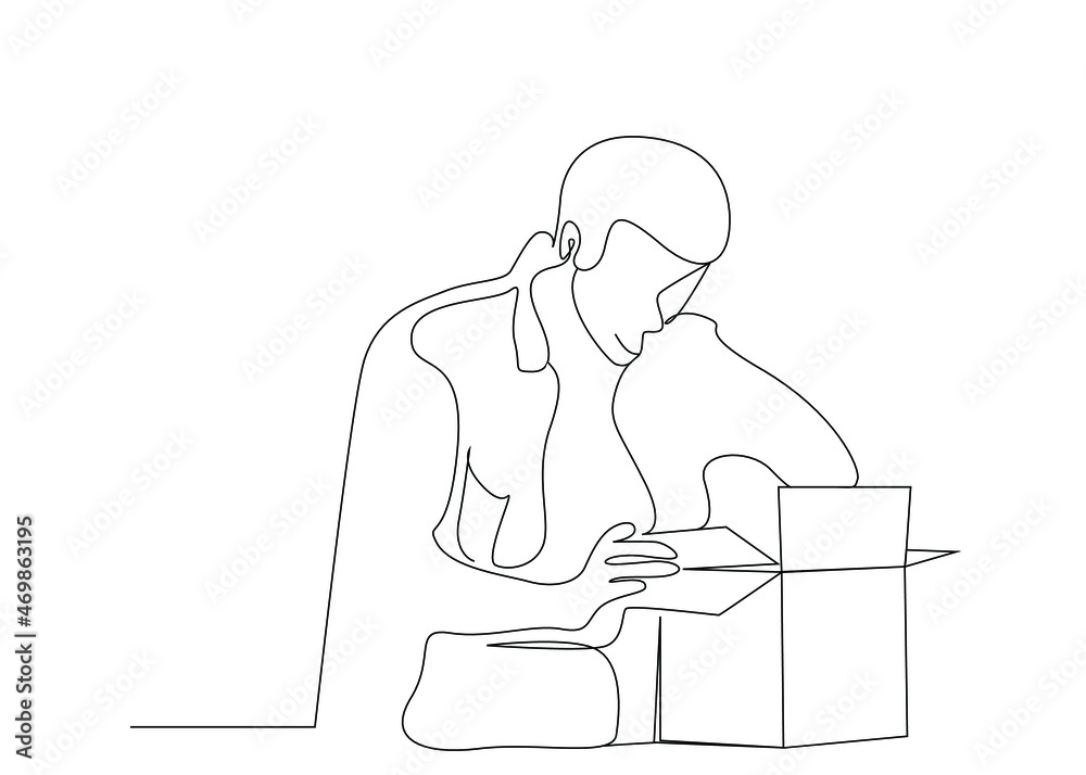Customer receiving online order opens her box