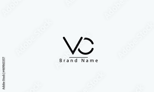 VC CV V C  vector logo design