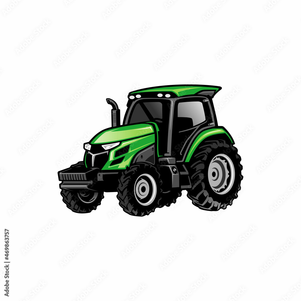 tractor - farm equipment - agricultural equipment - construction machine isolated vector tractor - farm equipment - agricultural equipment - construction machine isolated vector
