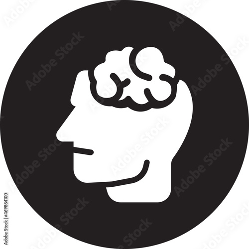 thinking glyph icon