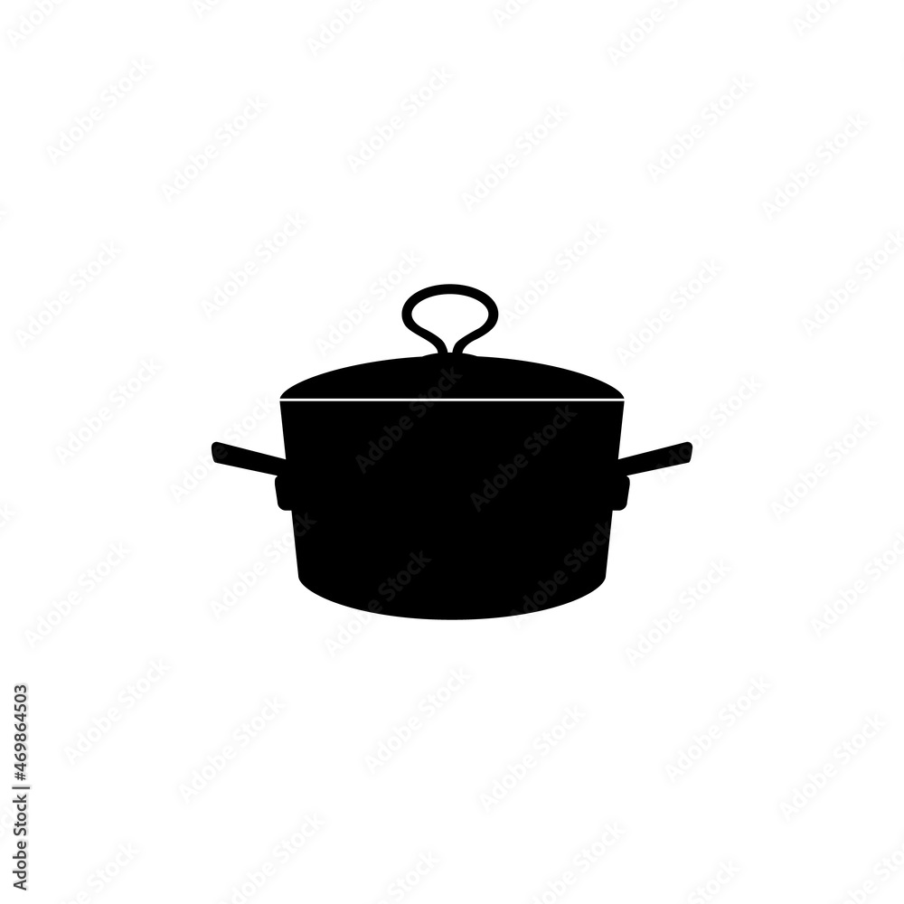 A large saucepan for cooking first courses on a white background. A large saucepan for cooking first courses on a white background.