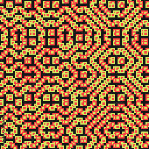Abstract Geometric Pattern generative computational art illustration