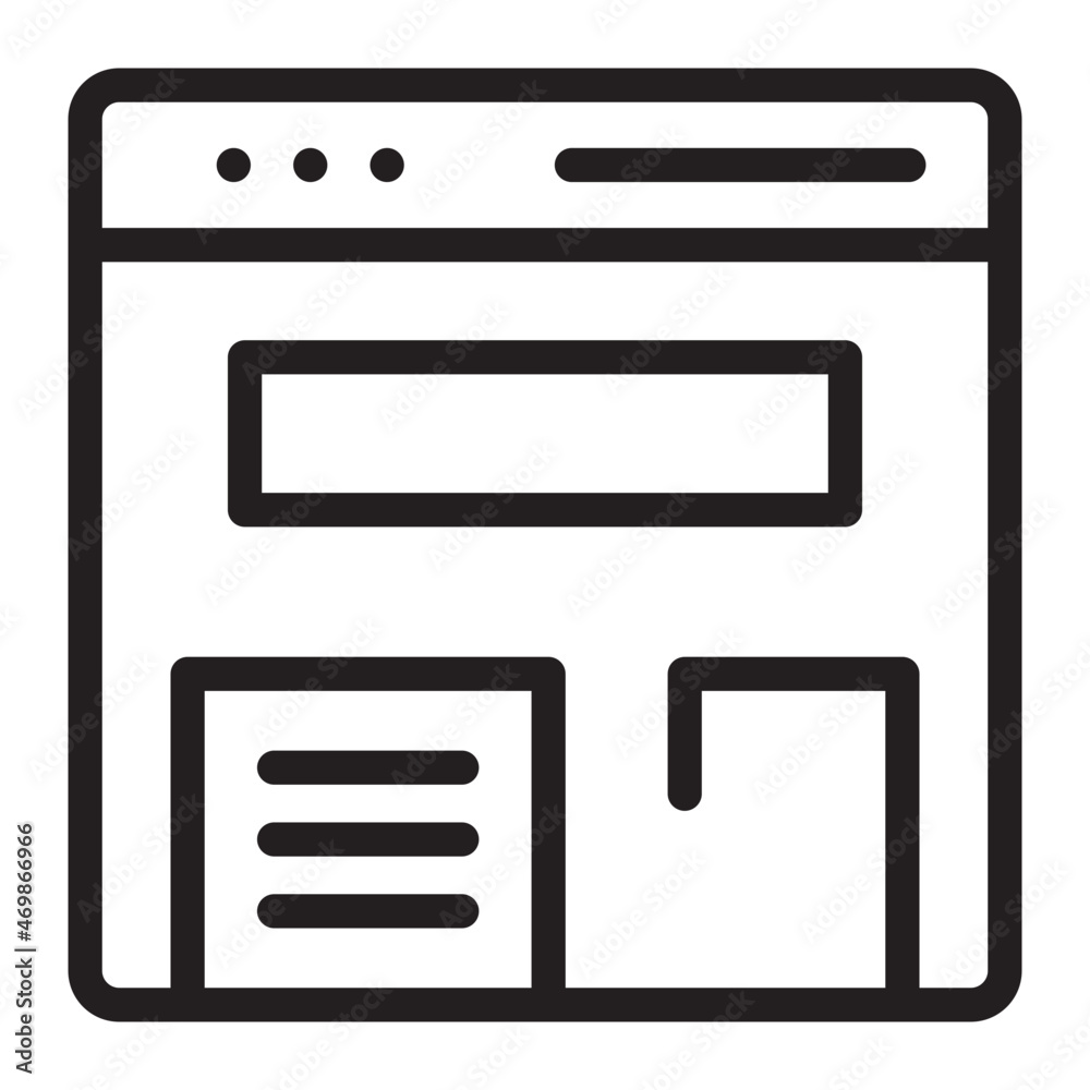 landing page line icon landing page line icon