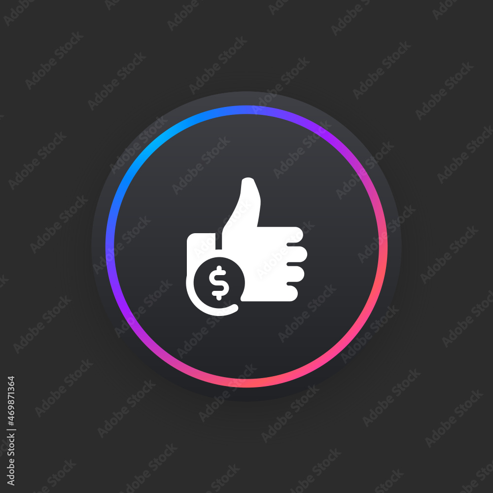 Cost Per Like - UI Icon Cost Per Like - UI Icon