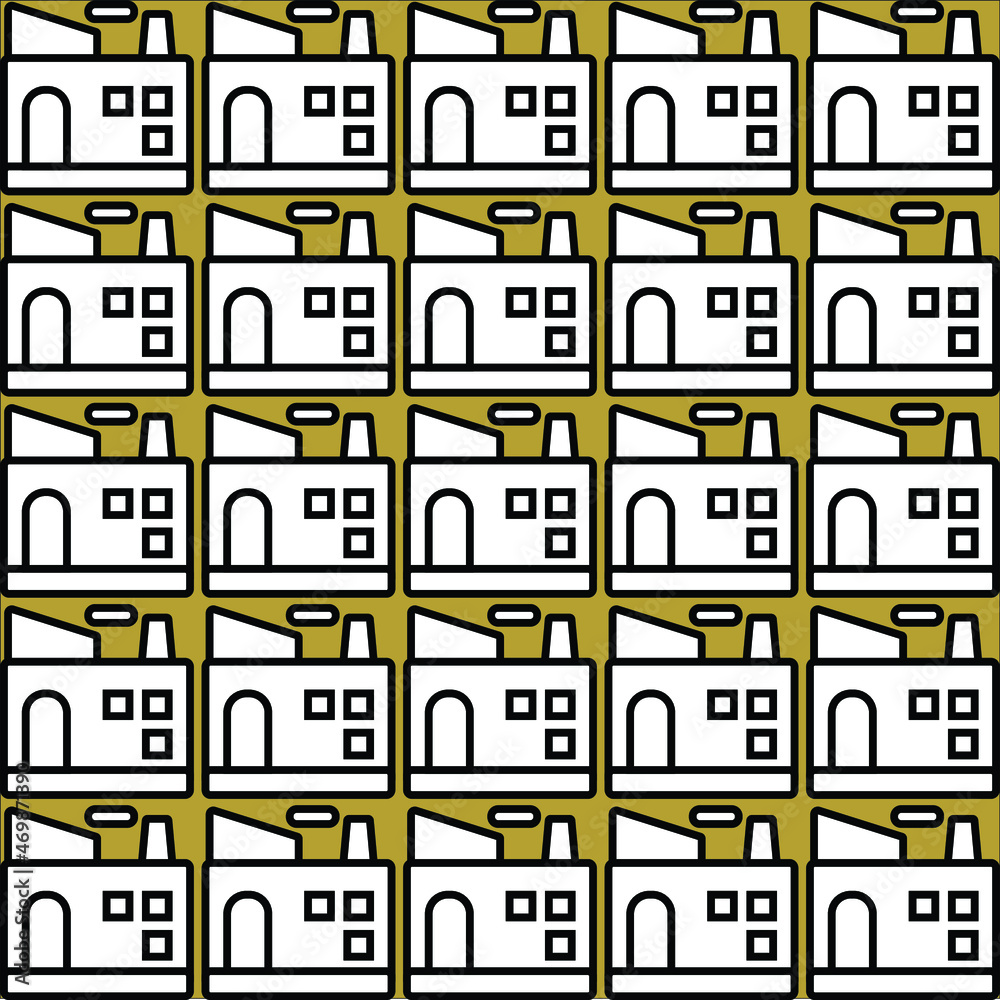 seamless pattern with houses