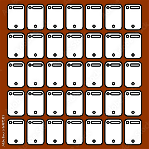 illustration of a row of folders
