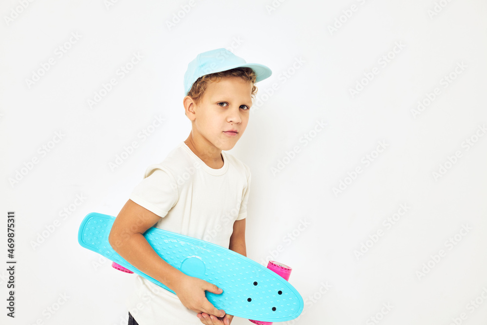 Little boy active rest entertainment light background Little boy active rest entertainment light background