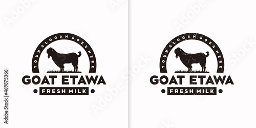 vintage goat logo,milch goat logo, goat milk logo,ranch logo reference
