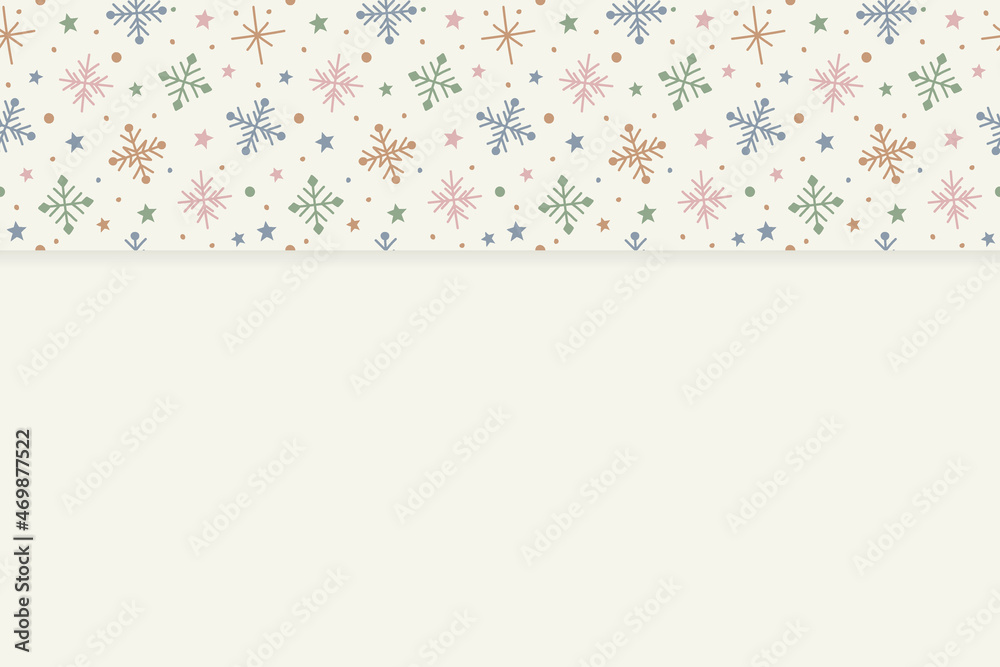 Design of a Christmas background with hand drawn snowflakes. Vector Design of a Christmas background with hand drawn snowflakes. Vector