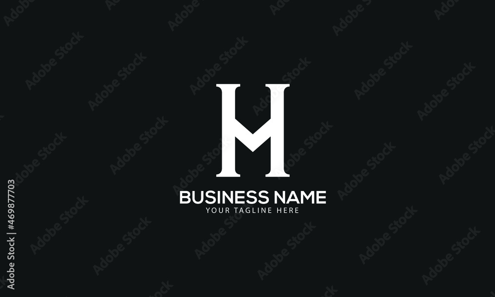 Alphabet H initial abstract monogram vector logo template Alphabet H initial abstract monogram vector logo template