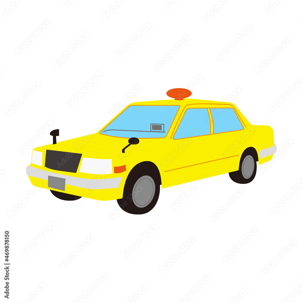 Illustration illustration of a yellow taxi. Illustration illustration of a yellow taxi.