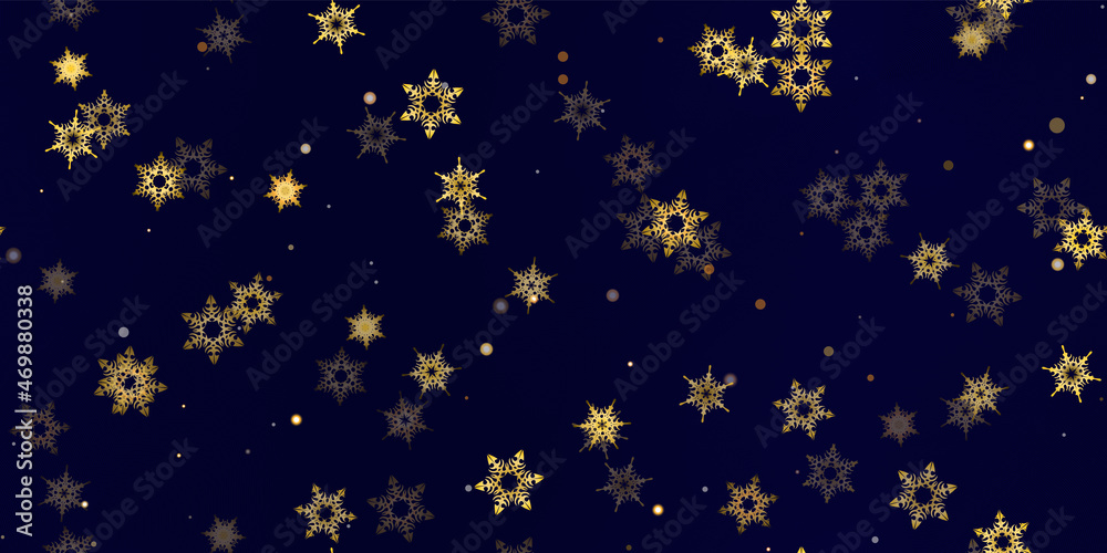 Gold snowflakes holiday seamless pattern. Gold snowflakes holiday seamless pattern.