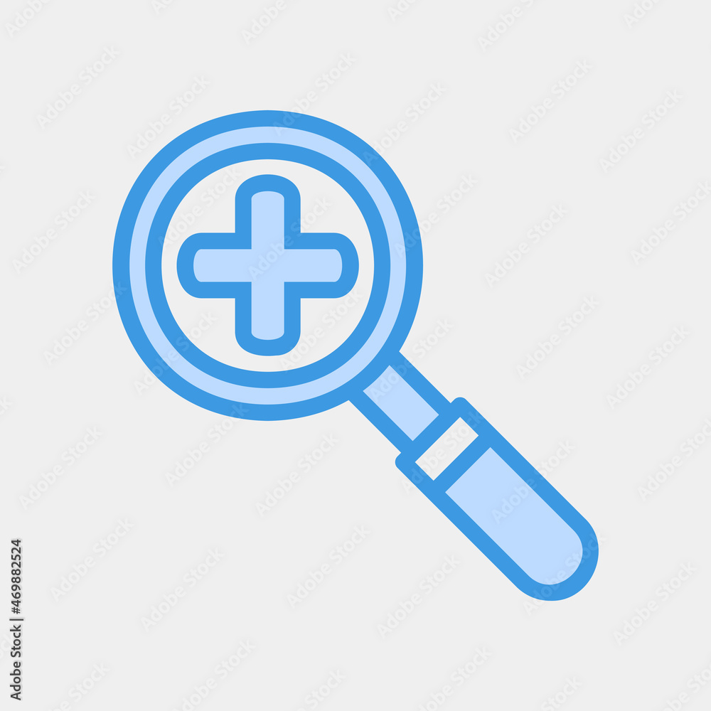 Zoom in cursor icon vector illustration in blue style, use for website mobile app presentation Zoom in cursor icon vector illustration in blue style, use for website mobile app presentation