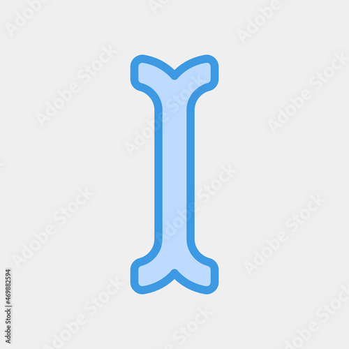 Type cursor icon vector illustration in blue style, use for website mobile app presentation