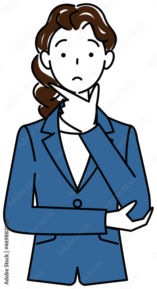 解決策を考えているスーツ姿の可愛いい女性 イラスト ベクター
Cute woman in a suit thinking of a solution illustration vector 解決策を考えているスーツ姿の可愛いい女性 イラスト ベクター
Cute woman in a suit thinking of a solution illustration vector