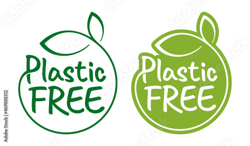 Plastic free, no polymers eco-friendly sign