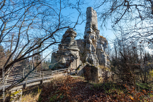 Burg Ruine Weißenstein im Steinwald Bayern photo